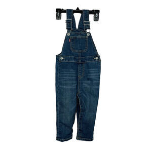 Levis Short All Denim Red Tab Toddler Overalls 24 Months